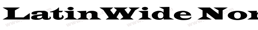 LatinWide Normal字体转换
